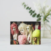 Colorful Wigs Briefkaart (Staand voorkant)