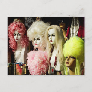 Colorful Wigs Briefkaart