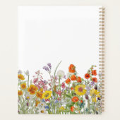 Colorful Wild Flowers Country Personalized Weddens Planner (Achterkant)