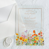 Colorful Wild Flowers Country Weddenschap