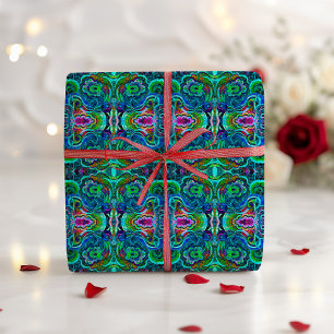 Colorful Wilde Kaleidoscope Psychedelic Patter Cadeaupapier