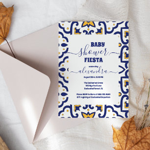 Colorful Wildflower Fiesta Senorita Baby shower Kaart