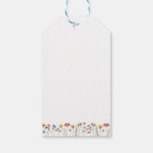 Colorful Wildflower Happy Birthday Cadeaulabel (Achterkant)