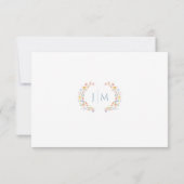 Colorful Wildflower Spring Wedding RSVP card (Dos)