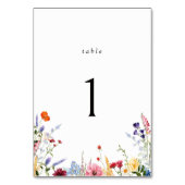 Colorful Wildflower Wedding Kaart (Voorkant)