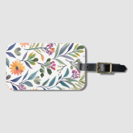 Colorful Wildflowers | Beautiful Floral Watercolor Bagagelabel