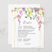 Colorful Willem Geometric Reception Program (Voorkant / Achterkant)