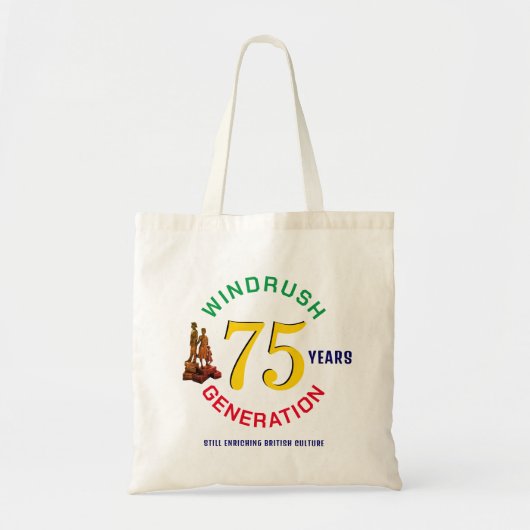Colorful WINDRUSH GENERATION 75th Jubileum Tote Bag (Voorkant)