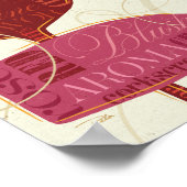 Colorful Wine Glasses Poster (Hoek)