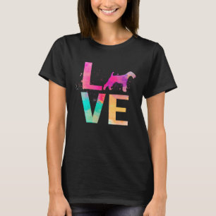 Colorful Wire Fox Terrier Dog Mam Wire Fox Terrier T-shirt