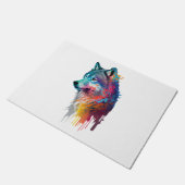 Colorful Wolf Deurmat (Schuin)