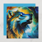 Colorful Wolf Howl (Voorkant / Achterkant)