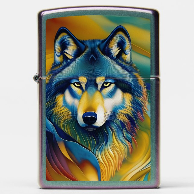 Colorful Wolf Mountain Waves (Front)