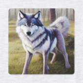 Colorful Wolf Standing Labels (Design 2)