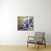 Colorful Wolf Standing Wandkleed (In Situ (horizontaal))