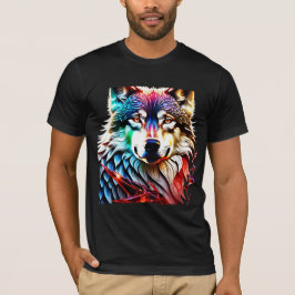 Colorful Wolf T-shirt