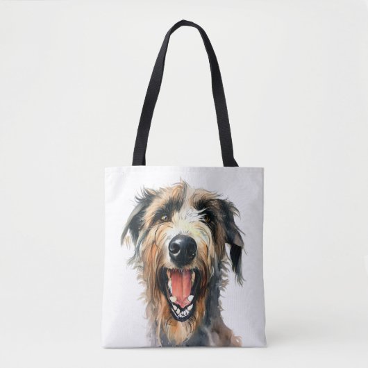 Colorful Wolfhound | Cute hound Draagtas (Voorkant)