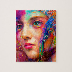 Colorful Woman Legpuzzel