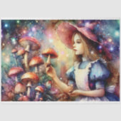 Colorful Wonderland Mushroom Forest Decoupage Tissuepapier (Voorkant)