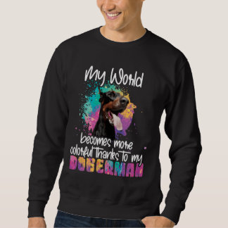 Colorful World-Bedankt voor mijn doberman-hond Trui