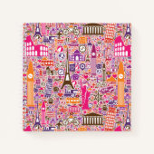 Colorful World Pattern Notitieboek (Voorkant)