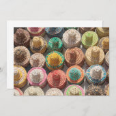 Colorful Woven Petten Bedankkaart (Voorkant / Achterkant)