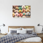 Colorful Woven Petten Canvas Afdruk (Insitu (Slaapkamer))