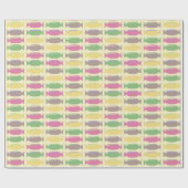 Colorful Wrapped Candy Pattern Cadeaupapier (Vlak)