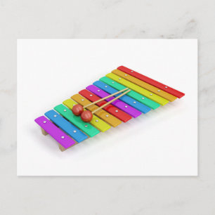 Colorful xylophone briefkaart