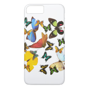 Colorful Yellow Blue Green Oranje Butterflies iPhone 8 Plus / 7 Plus Hoesje