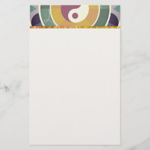 Colorful Yin Yang Stationery Briefpapier