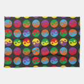 Colorful Yin Yangs Theedoek (Horizontaal)