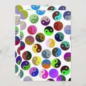 Colorful Ying Yang Pattern Kaart (Voorkant / Achterkant)