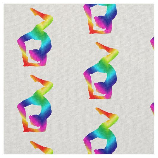 Colorful Yoga Art Stof (Swatch)