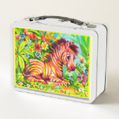 Colorful zebra print uit 1960 (Achterkant)