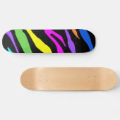 Colorful Zebra Skateboard (Horizontaal)