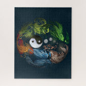 Colorful Zen Koi Fishes Legpuzzel (Verticaal)