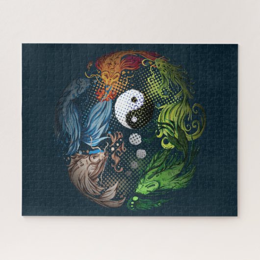 Colorful Zen Koi Fishes Legpuzzel (Horizontaal)