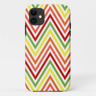 Colorful Zigzag Chevron Pattern iPhone 11 Hoesje