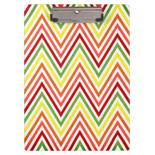 Colorful Zigzag Chevron Pattern Klembord (Voorkant)