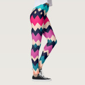 Colorful Zigzag Chevron Pattern Leggings (Rechts)