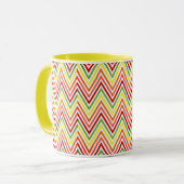 Colorful Zigzag Chevron Pattern Mok (Voorkant links)