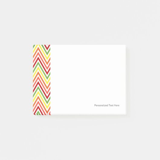 Colorful Zigzag Chevron Pattern Post-it® Notes (Voorkant)