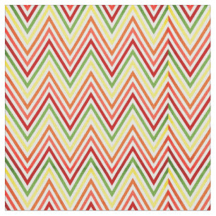 Colorful Zigzag Chevron Pattern Stof