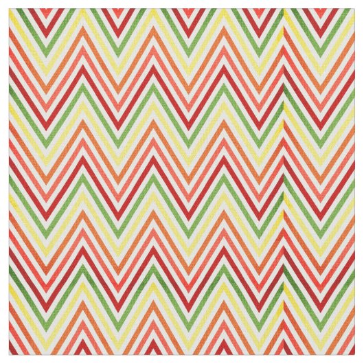 Colorful Zigzag Chevron Pattern Stof (Close Up)