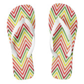 Colorful Zigzag Chevron Pattern Teenslippers (Voetbed)