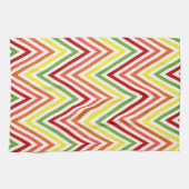Colorful Zigzag Chevron Pattern Theedoek (Horizontaal)