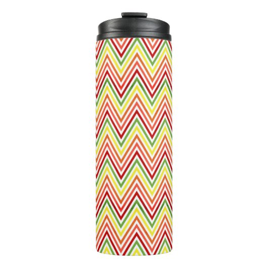 Colorful Zigzag Chevron Pattern Thermosbeker (Voorkant)