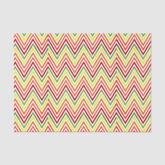 Colorful Zigzag Chevron Pattern Tissuepapier (Voorkant)