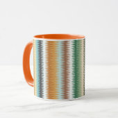 COLORFUL Zigzag Multicolor Patroon Mok (Voorkant links)